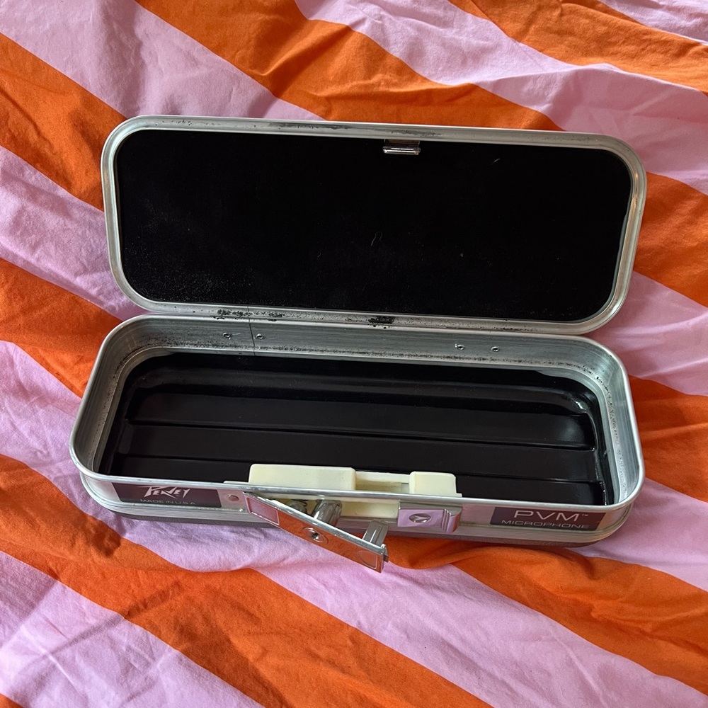 PVM1 Silver Metal Storage Case with Black Interior Peavey